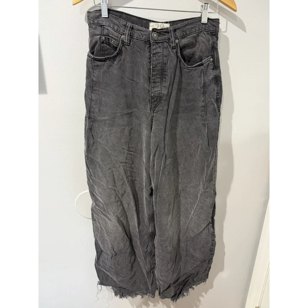 Free People We the Free Old West Slouchy Wide Leg Jeans Size 28 M